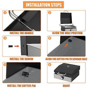 17 inch Griddle Lid for Blackstone 17 inch Griddle Hood 1832 Adventure Ready Tabletop Griddle, for Blackstone 1971 17 inch Griddle Accessories,Blackstone 17 inch Hard Cover &Blackstone Lid Replacement - Grill Parts America
