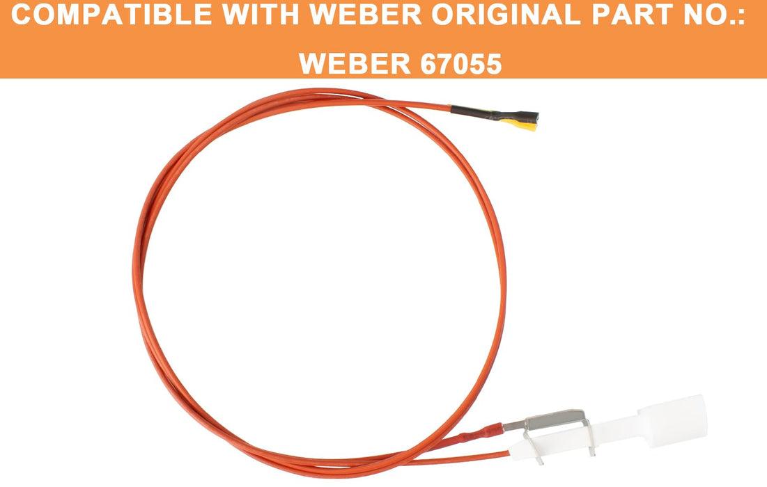 Grill Replacement Parts for Weber 67055 Igniter Electrode w/ 32" Wires, Weber GS4 Spirit II 300 Grills,Weber Spirit 2 Grill Parts GS4 Weber SPIRIT II E310, SPIRIT II S310, E320, S320,45000001 45010001 - Grill Parts America