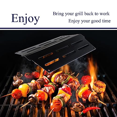 Boloda 17.5" Porcelain Steel Flavorizer Bars Replacement for Weber Genesis Grill Parts 300 Genesis E/EP-310 E330 EP-330 Genesis S-310 (with Front Control Knobs),7620 7621 Heating Plate Parts For Weber - Grill Parts America