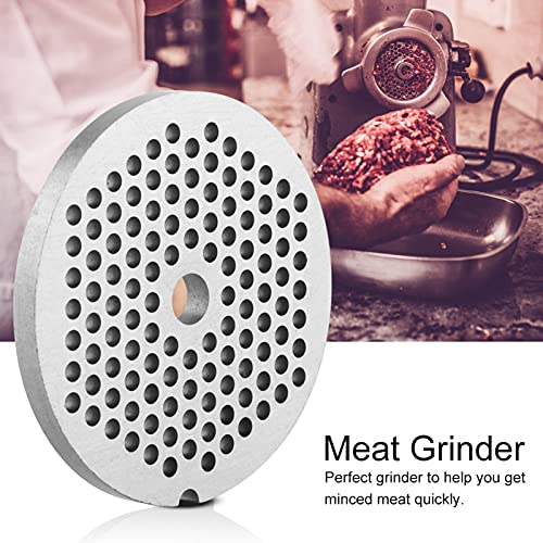 Meat Grinder Plate #7, 2-3/8" Stainless Steel Plate for Meat Grinder, Meat Grinder Discs for Kitchen Aid Mixer and Sausage Maker Attachment (Center Hole 8mm, Mince Holes 3mm) - Kitchen Parts America