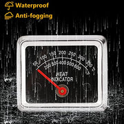 Hisencn BBQ Barbecue Stainless Steel Grill Temperature Temp Gauge Thermometer Replacement for Ducane 30400040, 30400041, 30400042, 30400043, 30400045 Meat Cooking Heat Indicator - Grill Parts America