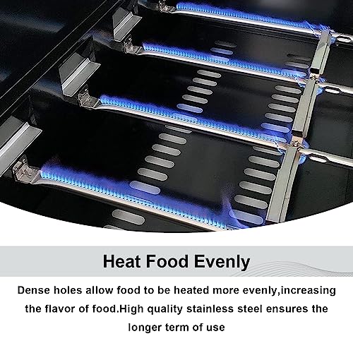 Barbqtime Grill Replacement Parts for Charbroil Advantage Series Grill, 14.38" Grill Burner & Heat Plate for 3 Burner Char-Broil Grill 463343015, 463335115, 463436815, Char Broil Grill Parts Set - Grill Parts America