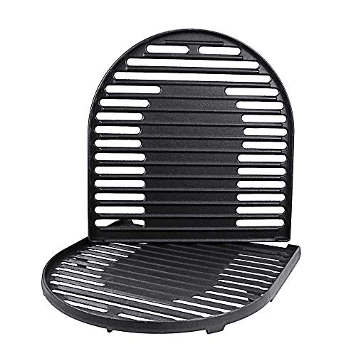 Uniflasy Cast Iron Grill Cooking Grates for Coleman Roadtrip Swaptop Grills LX LXE LXX, 2 Pack - Grill Parts America