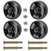 734-04155 Deck Gauge Wheel Replacement fit for Cub Cadet, 5 in Diameter Deck Wheel Kit with Bolts Nuts Replacement for 42,46,50,54in Mower deck,Replace 73404155 112-0677 (4Pack) - Grill Parts America