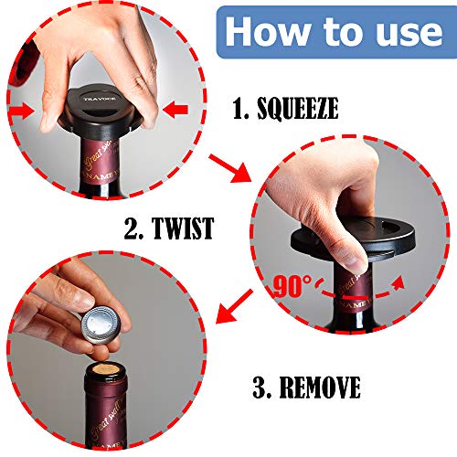 Pack Premium Dual Blade Wine Foil Cutter - Wine Bottle Opener Accessory - Gift for Wine Lovers by 3OZ (BLACK, 2) - Kitchen Parts America