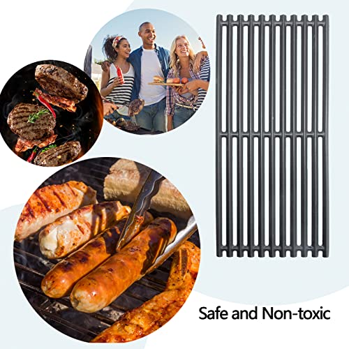 Hongso 17 inch Top Piece Cast Iron Grates for Charbroil Professional, Signature and Commercial Series Tru-Infrared 3 Burner Models, 463242515 466242515 466242516 463367016 463242516, G466-0025-W1A - Grill Parts America