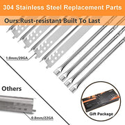 Hisencn Grill Replacement Parts for Charbroil Performance 5 Burner, 304 Stainless Steel Grill Parts for Charbroil 463347519, 463347518, 463361017, Replacement Parts for G470-5200-W1, G470-0004-W1 - Grill Parts America