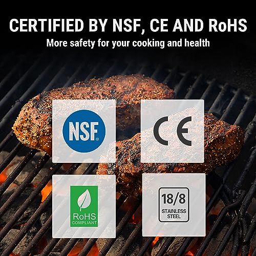 ThermoPro TP03 Digital Meat Thermometer for Cooking Kitchen Food Candy Instant Read LCD Thermometer with Backlight and Magnet for Oil Deep Fry BBQ Grill Smoker Thermometer - Grill Parts America