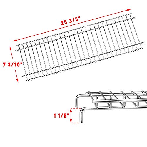 Uniflasy 25 3/5 Inch Grill Warming Rack for Nexgrill 720-0380H, Grill Upper Rack Grates for Nexgrill 4 Burner Grill Replacement Parts, Used on Upper Cooking Grate to Keep Warming for Food - Grill Parts America