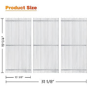 Hisencn Replacement Parts for Ducane 30400042, 30400043, 30558501 Gas Grill,Stainless Steel Burner Tube, Heat Plates Tent Shield, 19 3/4'' Cooking Grid Grates for Ducane 5 Burner Replacement Parts - Grill Parts America