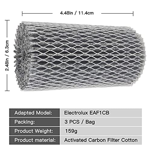SEISSO Refrigerator Air Filter Replacement 3 Pack Carbon Activated Air Filter Compatible with Frigidaire PAULTRA Pure Air Ultra, EAFCBF