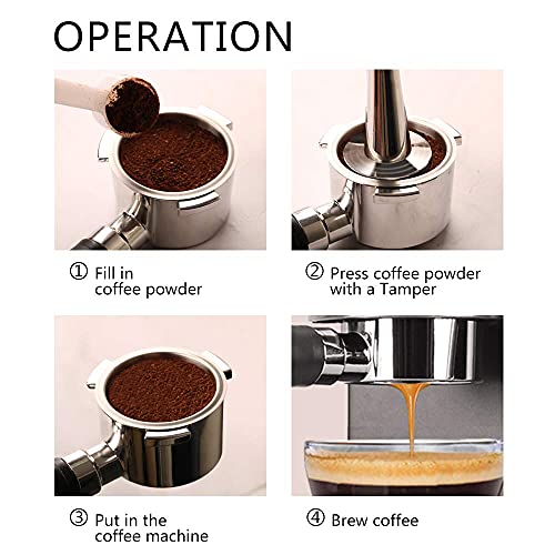 Stainless Steel 51mm 3 Ears Portafilter filter holder - Kitchen Parts America