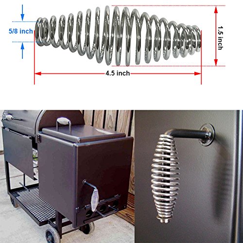 BBQ Heavy Duty Cool Touch Stove Spring Handle Grip,Fit for 1/2 inch Rod Tightly, with 5/8 inch Installation Hole for Barbecue Smoker, Grill, Stove, Pit Parts & Accessories -1 Pack - Grill Parts America