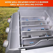Uniflasy 15.3" Flavorizer Bars for Weber Spirit I & II and GS4 Spirit II 300 Series, Spirit E310 S310 E320 S320 E330 S330 Gas Grills with Front Mounted Control Panels, Stainless Steel Heat Plate, 7636 - Grill Parts America