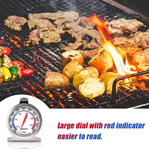 Oven Thermometer 50-300°C/100-600°F, Oven Grill Fry Chef Smoker Analog Thermometer Instant Read Stainless Steel Kitchen Cooking Thermometer - Grill Parts America
