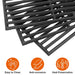 Cast Iron Grill Grates and Stainless Steel Grill Part Kit for Charbroil Performance 5 Burner Gas Grills 463275517 463243518 463243519, Heat Plates, Burners, Adjustable Crossover Tube, Ignition - Grill Parts America