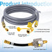 Dozont 710-0003 Propane to Natural Gas Conversion Kit Compatible with Kitchen-aid Propane Gas Grill, 710-0003 Natural Gas Hose and Regulator for Propane Gas Grill Conversion-CSA Certified(10FT) - Grill Parts America