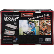 Indoor Outdoor Stovetop Smoker - Stainless Steel Smoker Box w/ Oak Wood Chips & Recipes- Works On Any Heat Source, Indoor Stovetop or Outdoor BBQ Grill-Great Fathers Day Gift & Grilling Gift for Men - Grill Parts America
