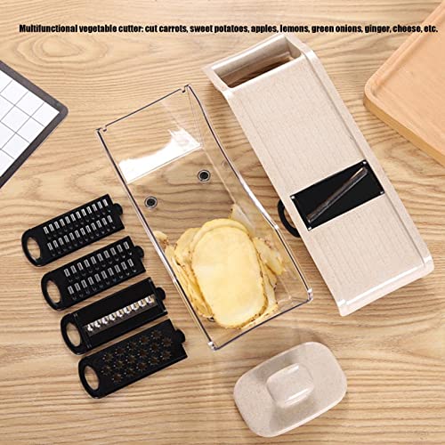 Mandoline Slicer, Kitchen Slicer with Container, Kitchen Mandoline Slicer with Replaceable Blades, Professional Food Chopper, Chopper, Slicer - Kitchen Parts America