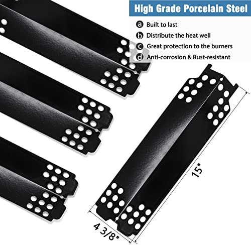 Yiming Grill Replacement Parts for Charbroil 463436215, 463436214, 463439915, 463436213, 463439914 Grill Models. Grill Burner Pipe Tubes, Heat Plate Tent Shields, Carryover Tubes Replacement Kit. - Grill Parts America