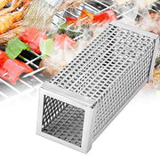 Liyeehao Pellet Smoker Tube, Stainless Steel BBQ Wood Pellet Tube Smoker Square BBQ Grill Smoker Tube Tools Outdoor Barbecue Accessory for Grilled Foods - Grill Parts America