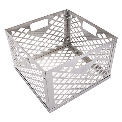 Oklahoma Joe's 5279338P04 Stainless Steel Offset Smoker Charcoal Firebox Basket, Silver - Grill Parts America