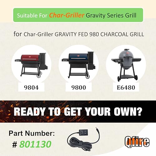 Power Cord Compatible with Masterbuilt Gravity Series 560/800/1050 Digital Charcoal Grill and Smoker Combo,Power Supply Replacement Part 9004190216-Power Adapter - Grill Parts America