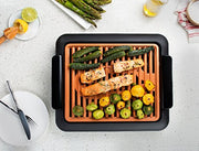 Gotham Steel Smokeless Indoor Grill, Nonstick Indoor Smokeless Grill with Ceramic Coating & Adjustable Heating, Indoor Grill Electric Smokeless with Dishwasher Safe Removable Grill Plate, Toxin Free - Grill Parts America