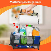 Lorbro Large Grill Utensil Caddy with Drawer, Picnic Camping Caddy with Paper Towel Holder, BBQ Organizer for Grilling Tool, Ideal Organizer for Picnic Condiment and Outdoor Griddle Accessories - Grill Parts America