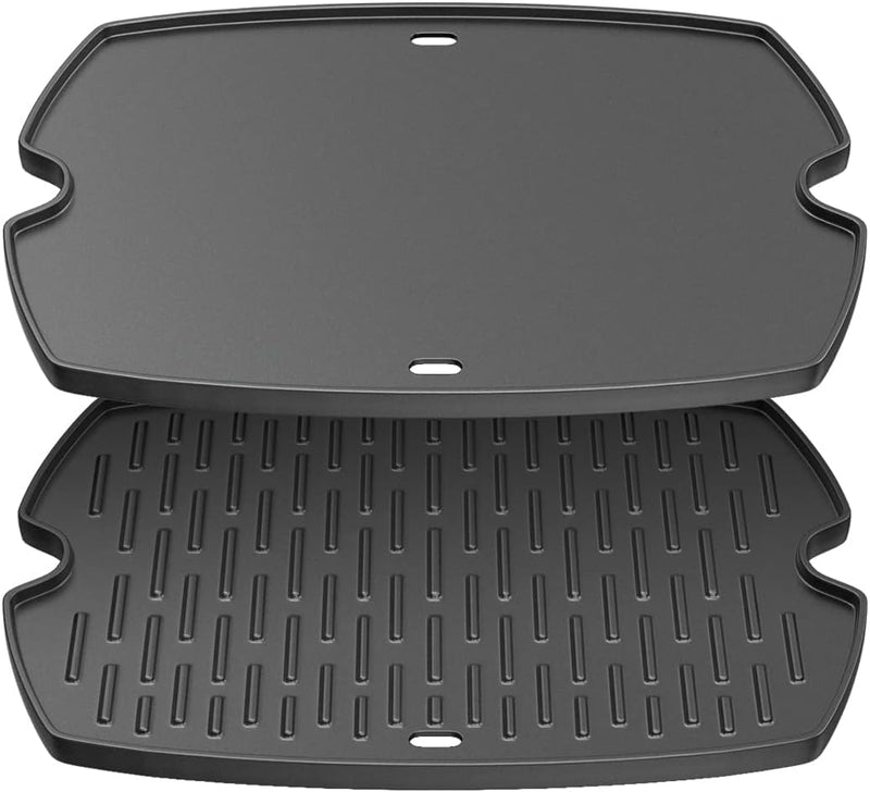 SafBbcue 7584 25"Cast Iron Full Size Cooking Griddle for Weber Q Series Q3200 Q3100 Q3000 Q320 Q300 Series GS4 Grills,Griddle Plate fits 57060001 586002 424001 396001 Grills,Replaces Grate #7646/7584 - Grill Parts America