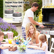 TERGTIRY 2 Pieces New Upgraded Weber 70867 2-3/8".Diameter Summit 400/600 Years 2007-2011 2pk Lighted Knob - Grill Parts America