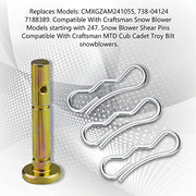 CMXGZAM241055 Snow Blower Shear Pins for Craftsman MTD Craftsman Cub Cadet Troy Bilt snowblowers. (20 Pack) - Grill Parts America