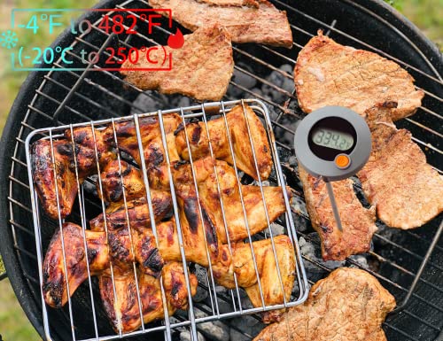 Remeel Cooking Thermometer Kitchen Thermometer Meat Thermometer Fast Instant Read Digital Food Thermometer with Magnet for Grilling BBQ Steak Baking Bread Cakes and Liquids - Grill Parts America