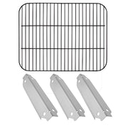 Outdoor Bazaar Set of Porcelain Cooking Grid and Three Stainless Steel Replacement Heat Plates for Dyna-Glo 3-Burner Grill models DGC310CNP-D, DGC310RNP-D, DGC310BNP-D - Grill Parts America
