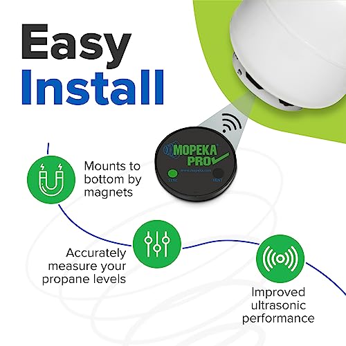 Mopeka Pro Check Universal Sensor - Wireless Propane Tank Gauge Sensor - BBQ and RV Must Have Accessories Indicate Outside Propane Tank Levels from Inside Your Camper - Oil, Gas, Diesel, Butane - Grill Parts America