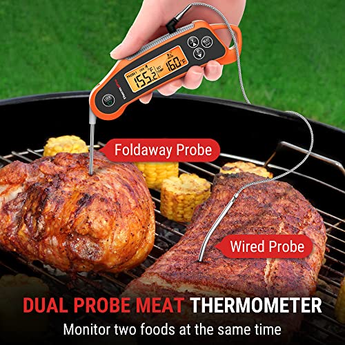 ThermoPro Meat Thermometer Dual Probe Digital Cooking Grill Thermometer  w/Timer