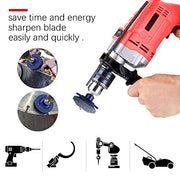 Crafts Man Lawn Mower Blade Sharpener for Any Power Hand Drill by (5 Packs Blue) - Grill Parts America
