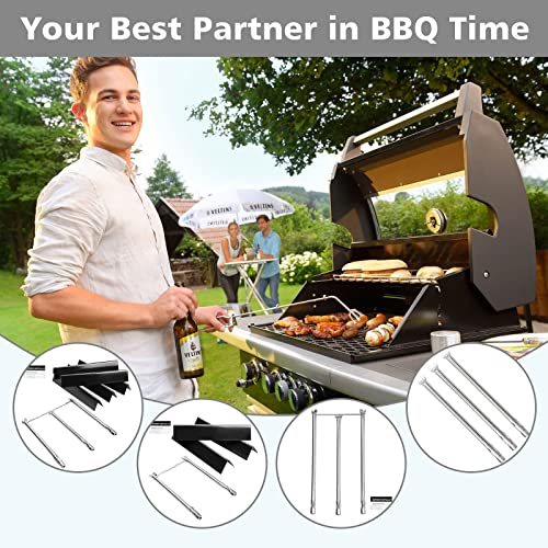 UikJOY 19.5 Inch Grill Burner Tube Replacement Parts for Weber Genesis 300 Series, Gas Grill Burner for Genesis E/S 310, 320 & 330 (2011-2016), Genesis E310 E320 E330 EP310 with Front Control Knobs - Grill Parts America