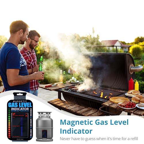 yeesport 6Pcs Magnetic Gas Level Indicators, Reusable Propane Fuel Level Indicators, Propane Gas Tank Gauges, Butane Gas Level Monitors, Propane Tank Sensors for Home Kitchen - Grill Parts America