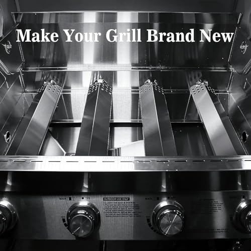 Hisencn Grill Replacement Part for Kitchen Aid 720-0745B, Nexgrill 720-0733, Jenn-Air 720-0709, 720-0336B, 720-0336C, Stainless Steel Heat Plate Tent Shield Plate Burner Cover - Grill Parts America