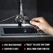Instant Read Meat Thermometer for Cooking, Fast & Precise Digital Food Thermometer with Backlight, Magnet, Calibration, and Foldable Probe for Deep Fry, BBQ, Grill, and Roast Turkey,LCD - Grill Parts America