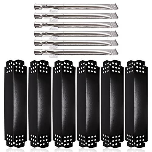 Grill Replacement Parts for Nexgrill 6 Burner 720-0898, 720-0898A, Nexgrill 720-0888, 720-0888N, 720-0830H, 720-0783E Gas Grill Models. Grill Burner Tubes, Heat Shield Tent Plates Replacement Kit - Grill Parts America