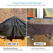 Unicook Griddle Cover, Compatible for Blackstone 36 Inch Grill, Camp Chef and More, Flat Top Grill Cover with Sealed Seam, Heavy Duty Waterproof Cooking Station Griddle Cover, Includes Support Pole - Grill Parts America