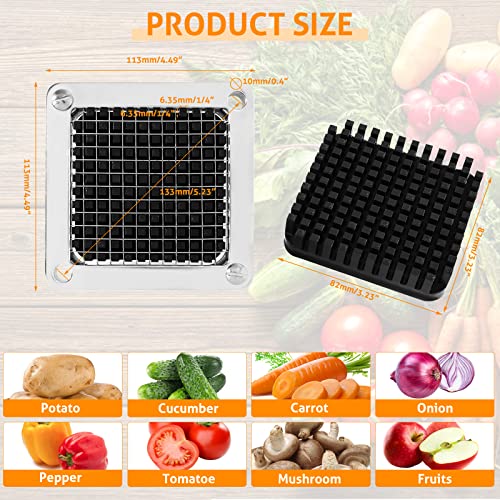 WICHEMI Commercial Vegetable Chopper Dicer Blade Replacement Stainless Steel Blade for Chopper Dicer Commercial Vegetable Fruit Dicer Replace Blade (1/4" Blade) - Kitchen Parts America