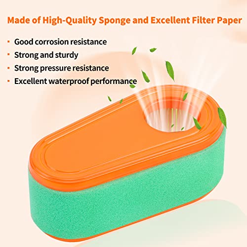 KLWZH 795066 Air Filter Cartridge 796254 Pre Filter for 5419 5419K 775EX 800E 825E 850 850E 875EX 950E DOV 700 111P02 7.75hp 8.50-8.75HP Engines Troy Bilt TB360 Lawn Mower Air Filter - Grill Parts America