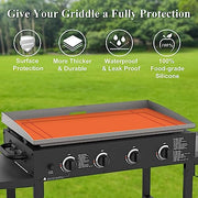 HONSREO 36" Griddle Mat for Blackstone 36/30/28 Inch, Food Grade Silicone Grill Protective Mat, All Season Grill Protector Cover, Cuttable and Customizable - Grill Parts America