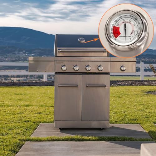 BQMAX 3 1/8" Grill Thermometer Replacement Parts for Kitchenaid 720-0733A, 720-0745, 720-0745B, 720-0787D, 720-0819, 720-0826, Grill Heat Indicator Temp Gauge for Nexgrill 720-0745 - Grill Parts America