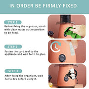 Siaomo Appliance Cord Organizer for Kitchen Appliances Cord Organizer Stick on Adhesive Cord Holder Keeper Tidy Cord Wrapper for Small Home Appliances (Grey+White) - Kitchen Parts America
