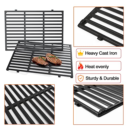 Hisencn 18.75'' Cooking Grates for Members Mark G54502-1 4 Burner Gas Grill, Cast Iron Grates for Charbroil 463211514, 463211513, 463211512, 463211511, 463211711, 463210511 - Grill Parts America