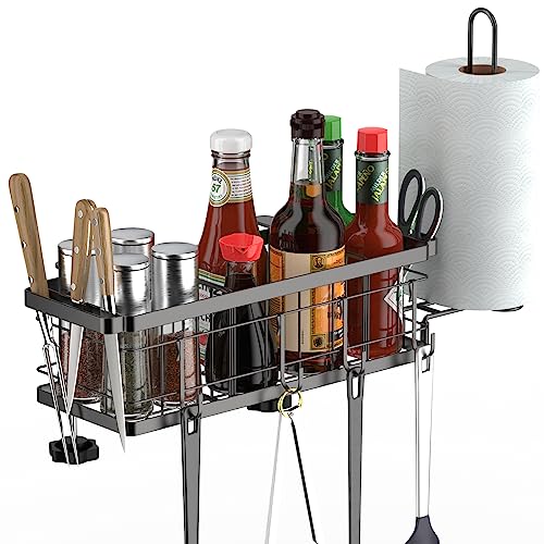 Griddle Accessory Rack Space Saving Grill Accessory Niffgaff Griddle Caddy Organizer ...